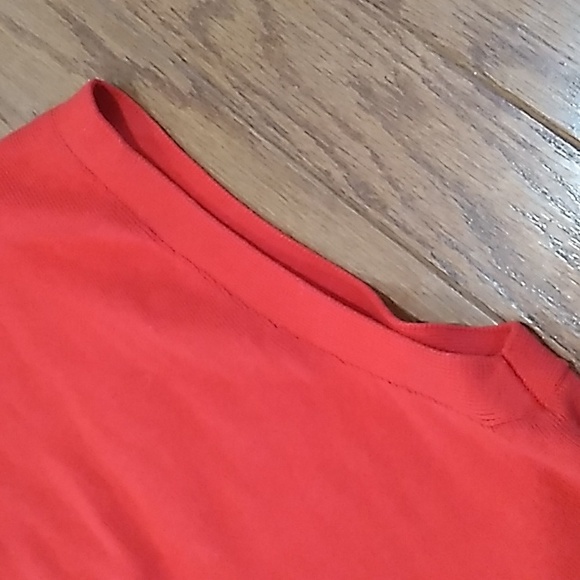 Essential Elements Women's Medium Cotton Button Front Wool Vest Red - Picture 8 of 11